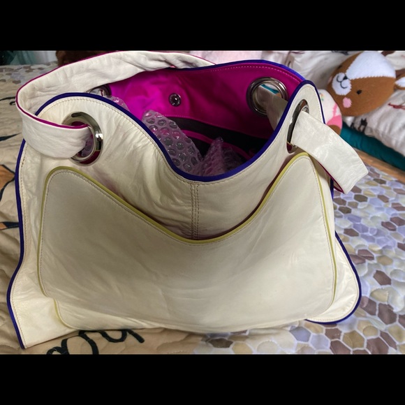 NWT KOOBA BAG. Cream very soft leather. 17H x 13W. - Picture 2 of 6